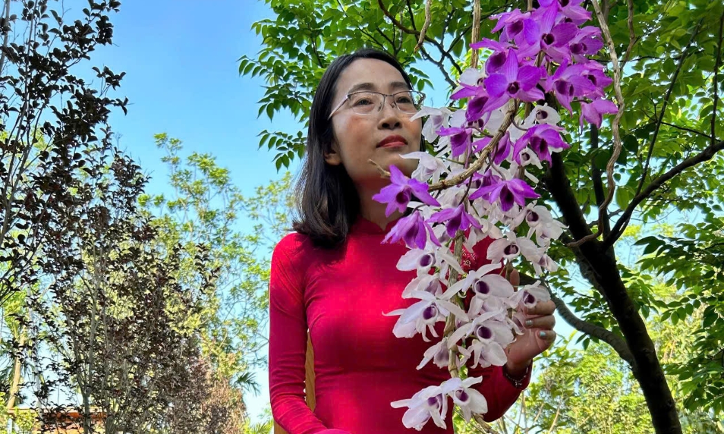 Thành quả của công việc biến rác thành hoa.
