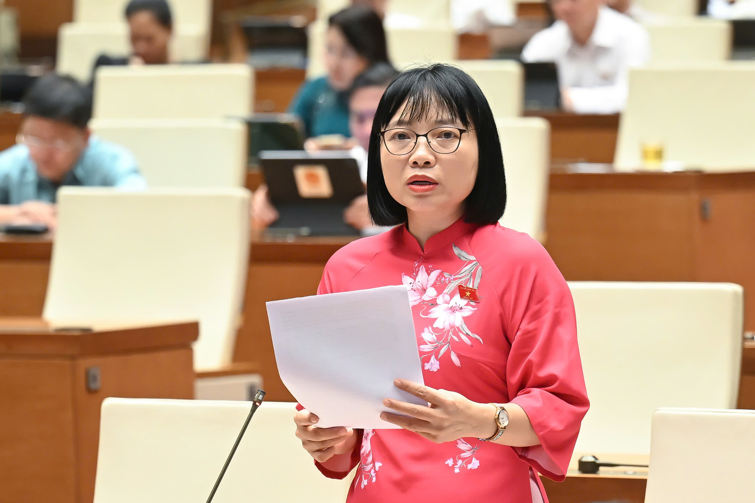 Đại biểu Nguyễn Thị Việt Nga. Ảnh: Quochoi.vn