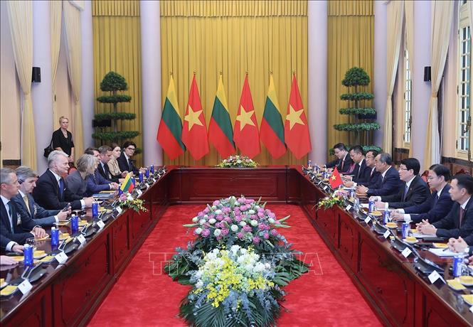 Quang cảnh hội đàm - Ảnh: TTXVN