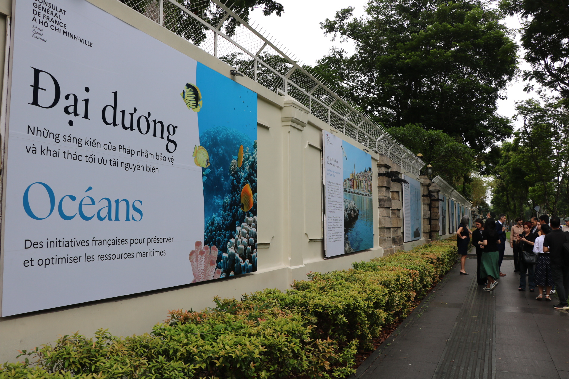 Triển lãm "Đại dương" tại Dinh thự Pháp, TP.HCM. Ảnh: Tổng lãnh sự Pháp tại TP.HCM