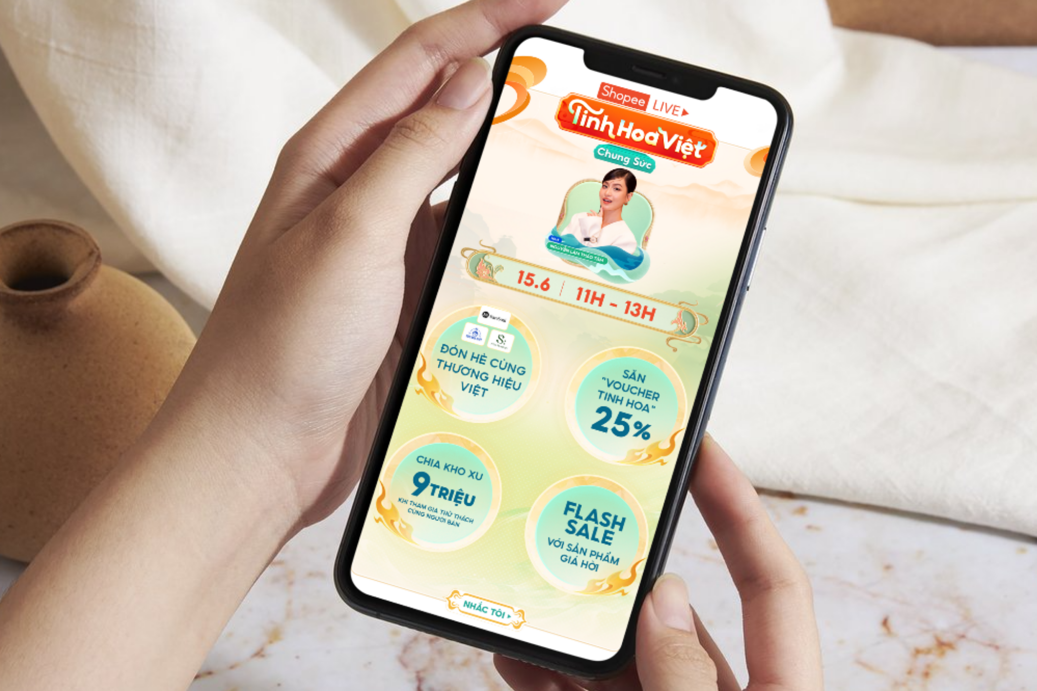 Phối hợp với Shopee trong chương trình Tinh hoa Việt chung sức, S:kin Heritage không chỉ chia sẻ các câu chuyện truyền cảm hứng “người Việt dùng hàng Việt” mà còn mang đến nhiều ưu đãi độc quyền cho người dùng.