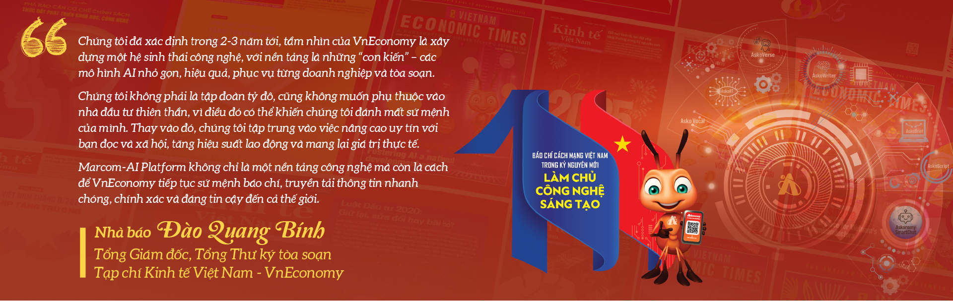 Nhà báo Đào Quang Bính và hành trình 45 năm “đau đáu” với nghề: Từ ‘đả cơ khí tự’ đến Marcom-AI Platform! - Ảnh 9