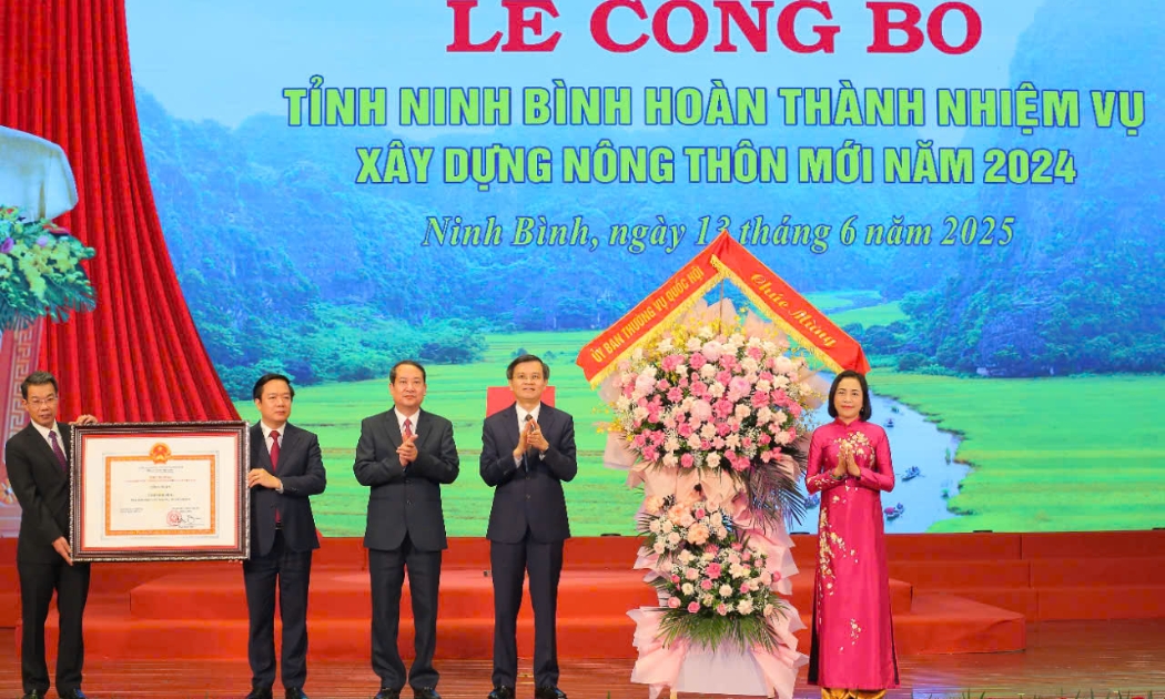 Quyết định của Thủ tướng Chính phủ công nhận tỉnh Ninh Bình hoàn thành nhiệm vụ xây dựng nông thôn mới