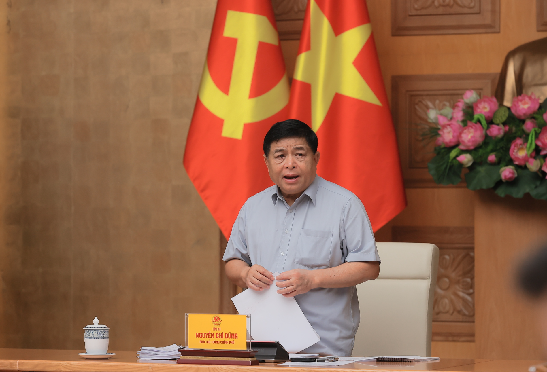 Phó Thủ tướng Nguyễn Chí Dũng chủ trì cuộc họp.