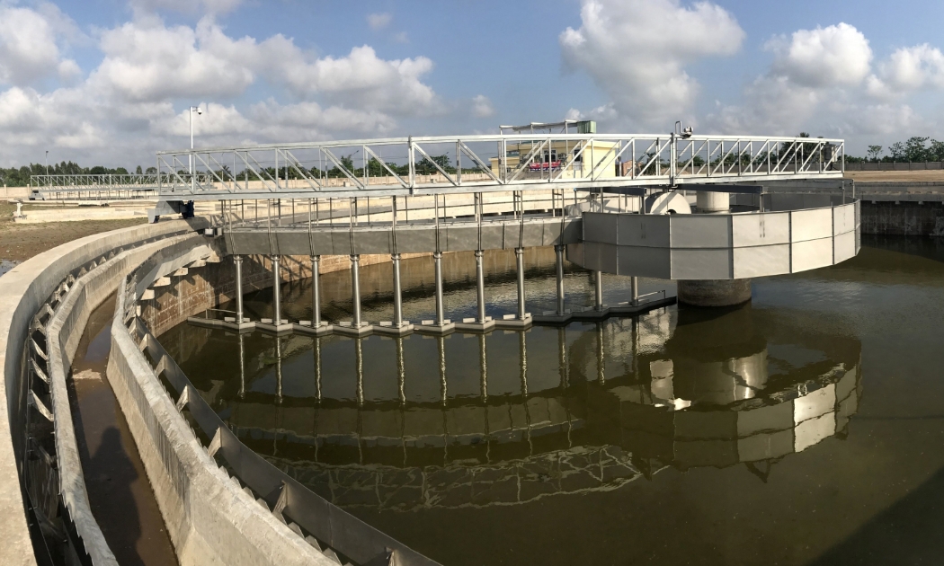 Nhà máy xử lý nước thải Vĩnh Niệm thuộc dự án Thoát nước mưa, nước thải và quản lý chất thải rắn thành phố Hải Phòng.