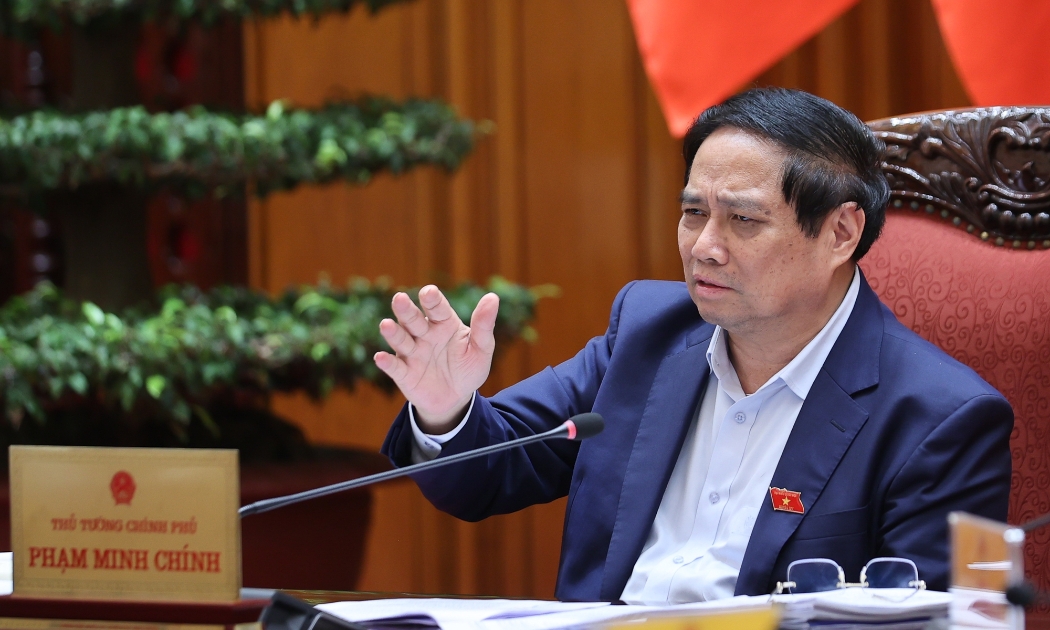 Thủ tướng phát biểu tại cuộc họp - Ảnh: VGP