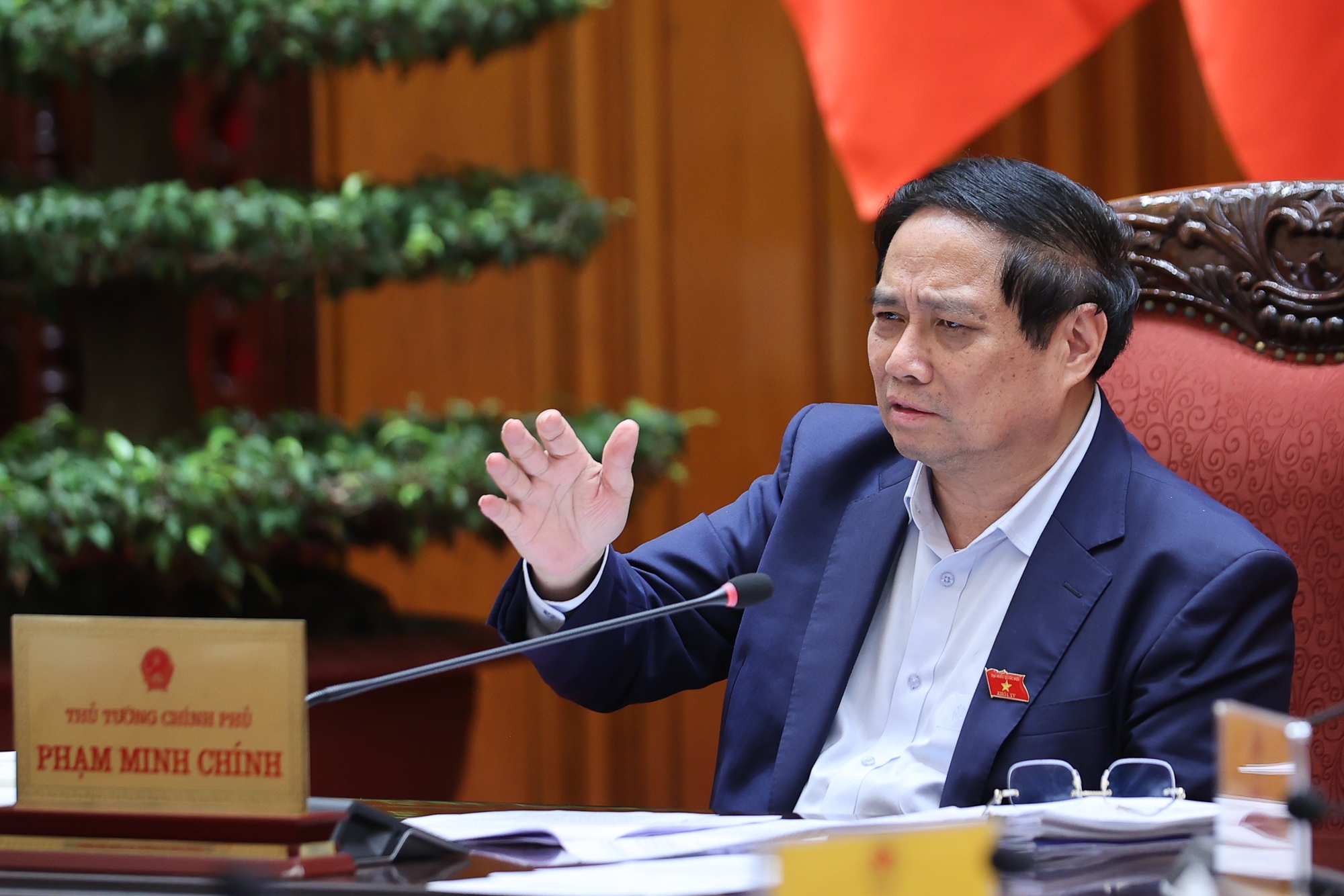 Thủ tướng phát biểu tại cuộc họp - Ảnh: VGP