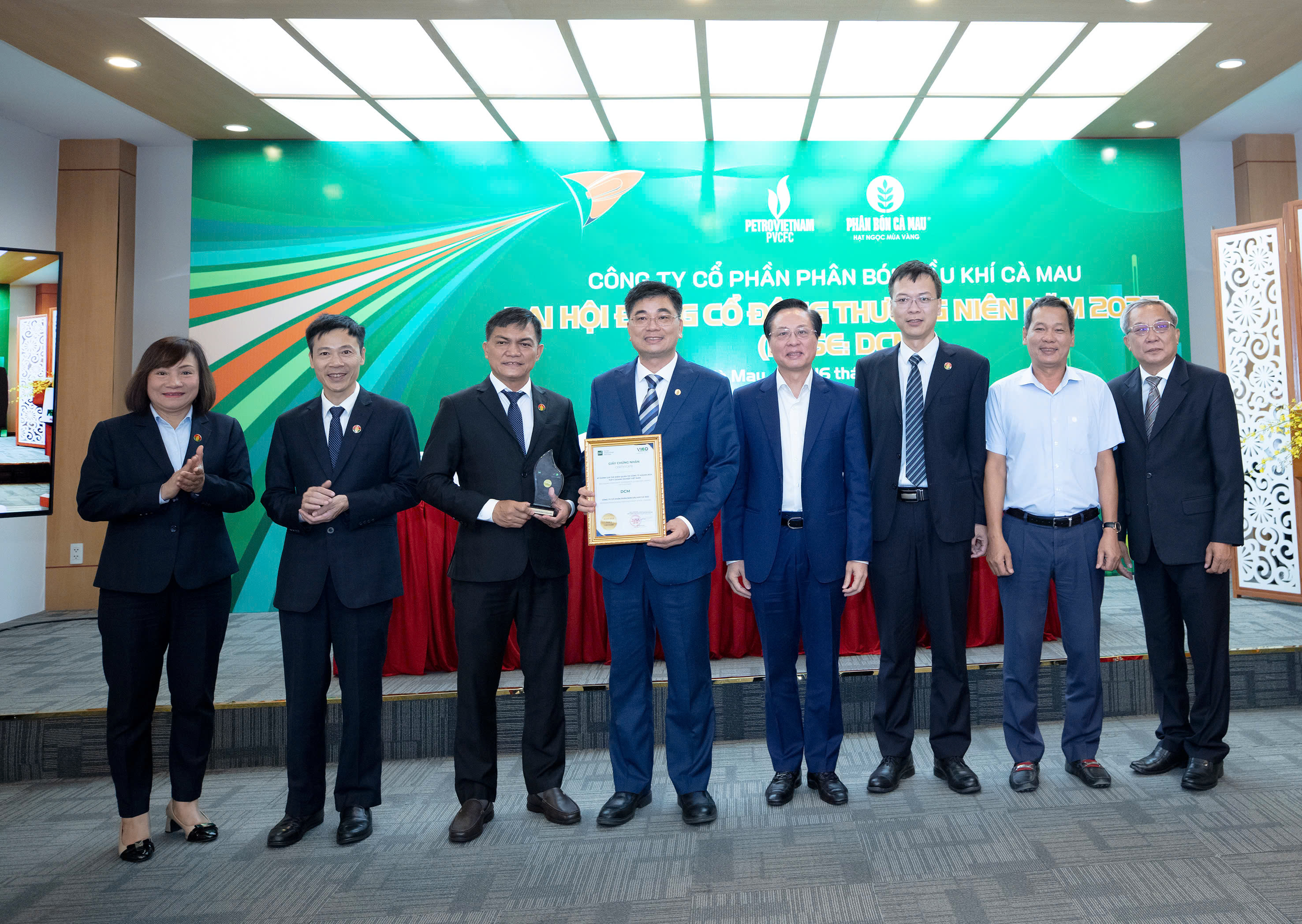 PVCFC nhận giấy chứng nhận Top 5 doanh nghiệp có điểm Quản trị công ty ACGS cao nhất Việt Nam.