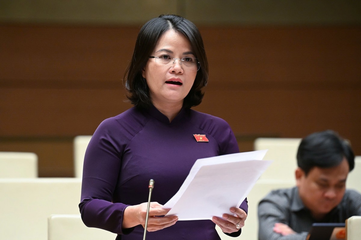 Đại biểu Nguyễn Ho&agrave;ng Bảo Tr&acirc;n, ĐBQH tỉnh B&igrave;nh Dương. Ảnh: Quochoi.vn.