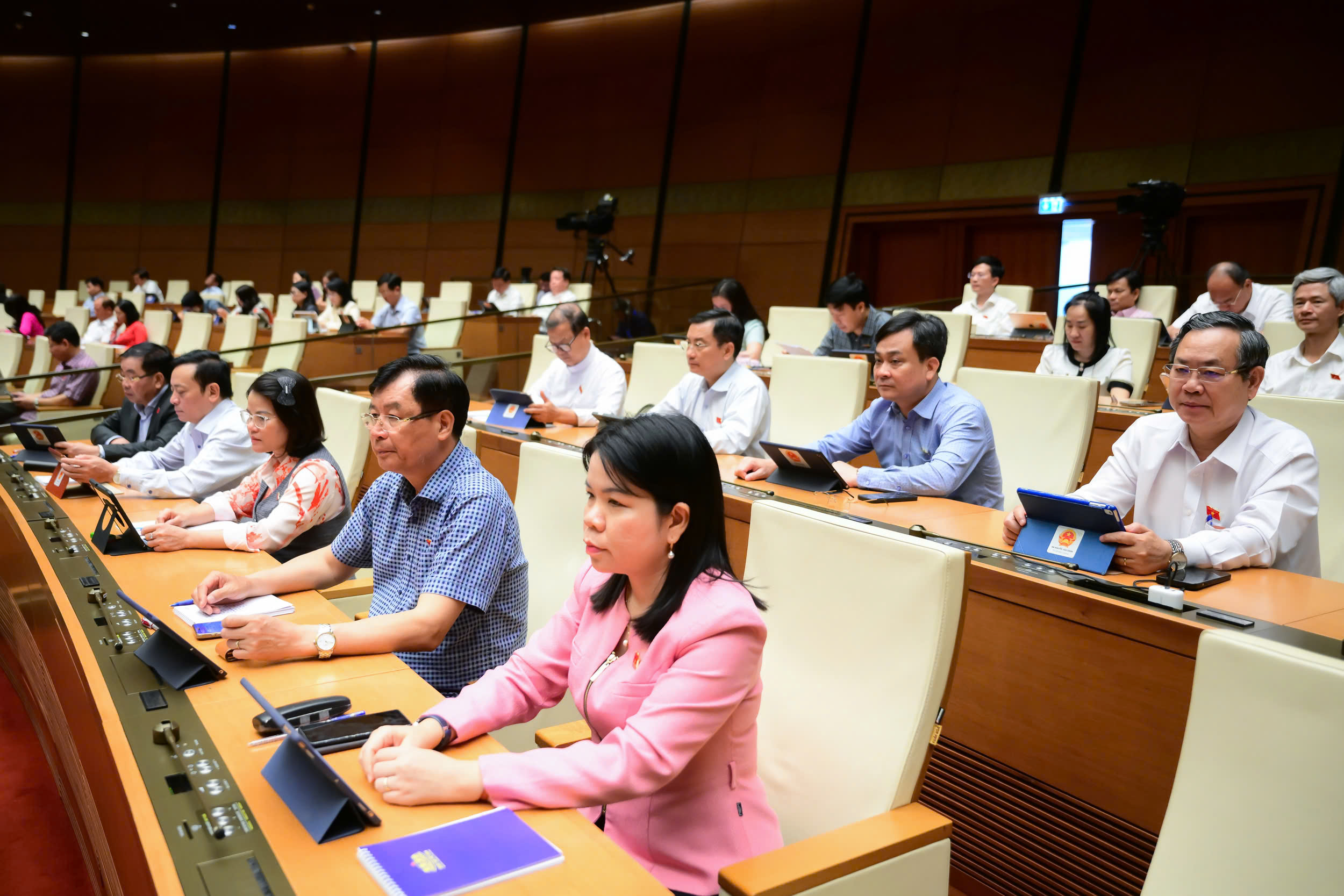 Các đại biểu Quốc hội tham dự phiên thảo luận. Ảnh: Quochoi.vn.