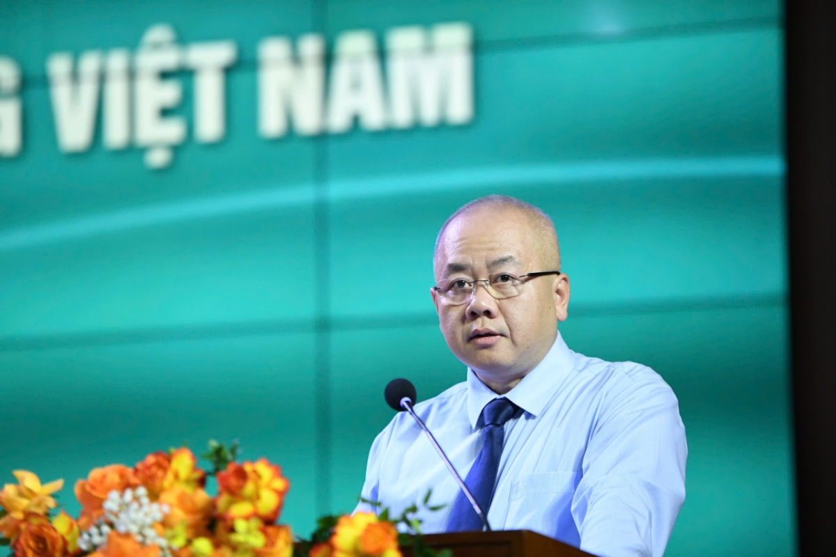 Thứ trưởng Bộ T&agrave;i ch&iacute;nh Đỗ Th&agrave;nh Trung ph&aacute;t biểu tại hội thảo.