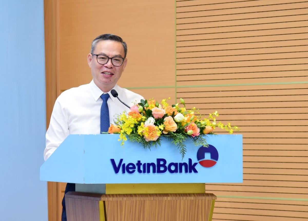 Ông Trần Minh Bình - Chủ tịch HĐQT VietinBank phát biểu tại sự kiện.