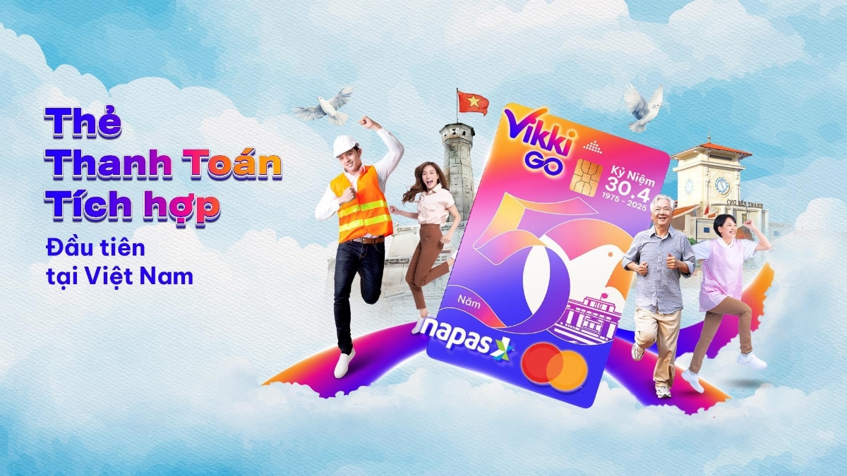 Thẻ Thanh to&aacute;n t&iacute;ch hợp đầu ti&ecirc;n tại Việt Nam - VikkiGO.