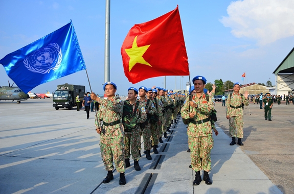 Từ tháng 6/2014 Việt Nam chính thức cử lực lượng tham gia hoạt động gìn giữ hòa bình Liên hợp quốc.