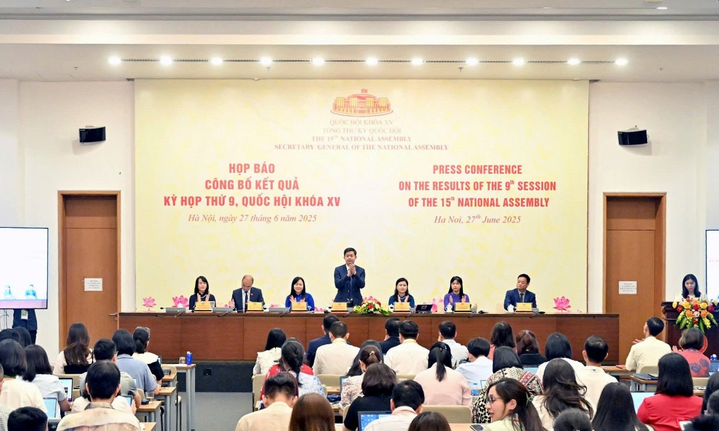 Tổng Thư ký, Chủ nhiệm Văn phòng Quốc hội Lê Quang Tùng đã chủ trì Họp báo công bố kết quả Kỳ họp thứ 9.