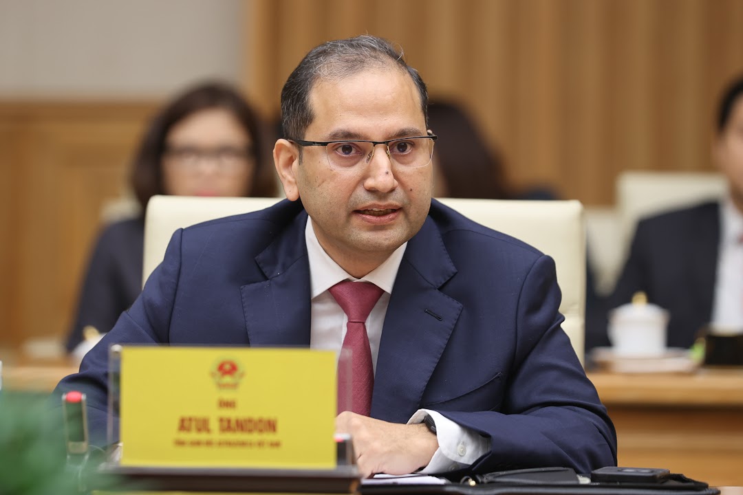 &Ocirc;ng Atul Tandon, Tổng Gi&aacute;m đốc AstraZeneka - Ảnh: VGP/Nhật Bắc