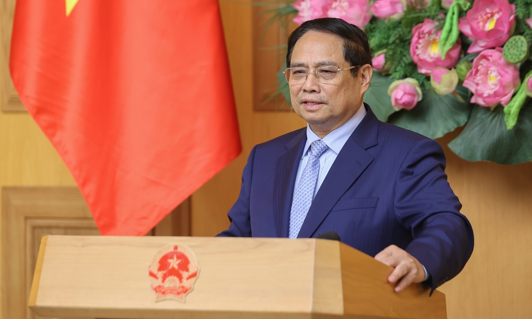 Thủ tướng phát biểu tại tọa đàm - Ảnh: VGP