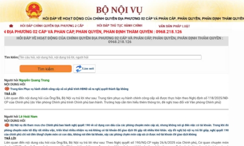 Bộ Nội vụ công bố đường dây nóng giải đáp về chính quyền địa phương 2 cấp