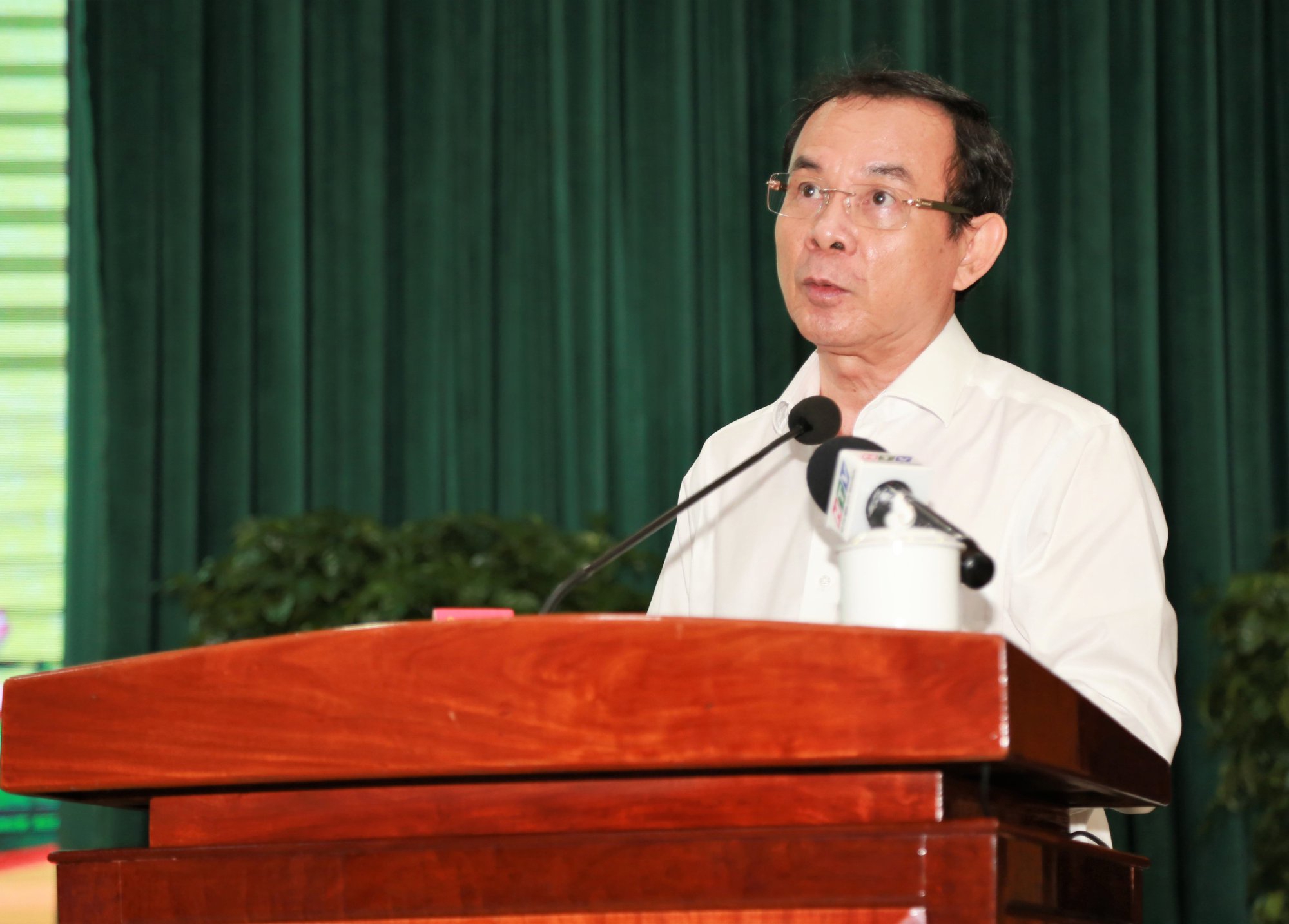 Ông Nguyễn Văn Nên, Ủy viên Bộ Chính trị, Bí thư Thành ủy Thành phố Hồ Chí Minh (cũ), giữ chức Bí thư Thành ủy Thành phố Hồ Chí Minh (mới), nhiệm kỳ 2020 - 2025. Ảnh: VGP.