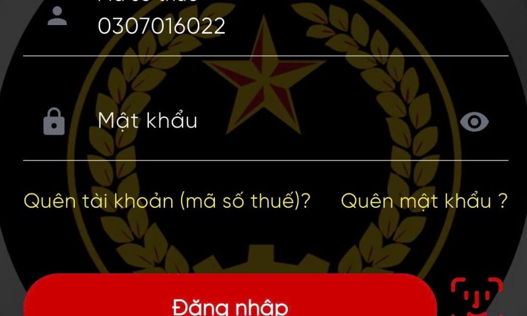 Sử dụng số định danh cá nhân thay cho mã số thuế - Ảnh minh họa ứng dụng eTax Mobile.
