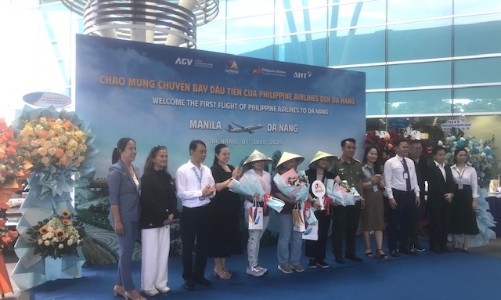 Lần đầu tiên Hãng hàng không Quốc gia Philippine Airlines mở đường bay đến Đà Nẵng