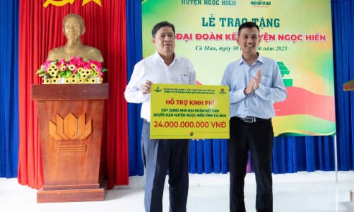 PVCFC chung tay cùng Cà Mau xây dựng nông thôn mới: Xóa nhà tạm, thắp sáng miền quê