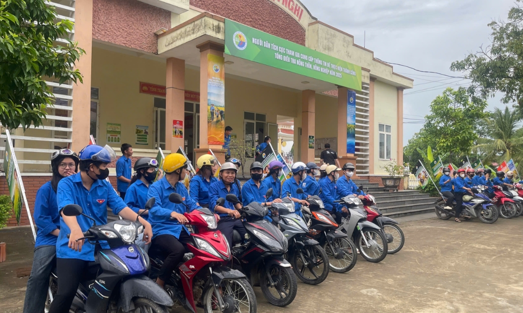 Ra quân Tổng điều tra nông thôn, nông nghiệp 2025 tại xã Thọ Phú, tỉnh Thanh Hóa sáng ngày 1/7/2025.