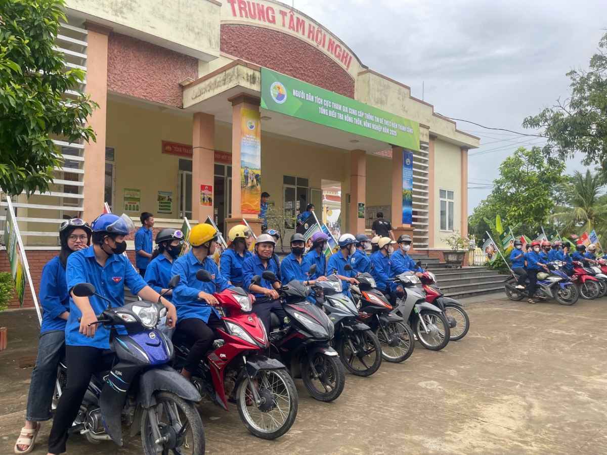 Ra quân Tổng điều tra nông thôn, nông nghiệp 2025 tại xã Thọ Phú, tỉnh Thanh Hóa sáng ngày 1/7/2025.