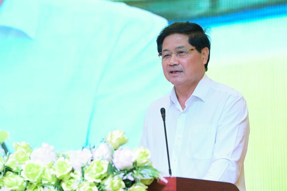 Ông Lê Quốc Doanh: "Nhiều sản phẩm nông sản ở Tây Bắc chưa xây dựng được thương hiệu mạnh, chủ yếu tiêu thụ trong nước". Ảnh: Tùng Đinh.