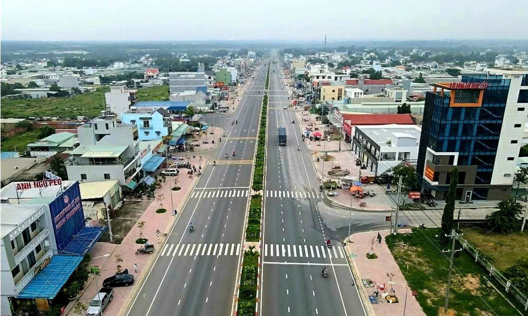 Dự án đường 319 giữa vai trò kết nối hai cao tốc TP.HCM - Long Thành và Bến Lức - Long Thành. Ảnh: Phạm Tùng
