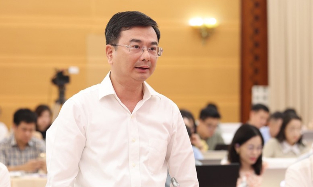 Ông Phạm Thanh Hà, Phó Thống đốc Ngân hàng Nhà nước phát biểu tại cuộc họp báo Chính phủ thường kỳ tháng 6/2025 vào chiều 3/7