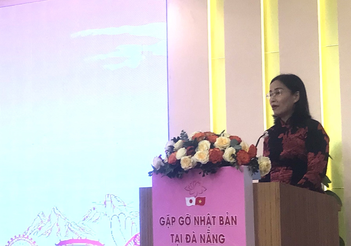 Phó Chủ tịch UBND TP. Đà Nẵng Nguyễn Thị Anh Thi phát biểu khai mạc Hội nghị. Ảnh Ngô Anh Văn