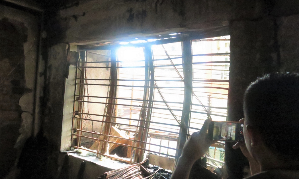 Bên trong 1 cân hộ bị cháy tại chung cư Độc Lập, TP.HCM - Ảnh: Cổng thông tin điện tử TP.HCM,