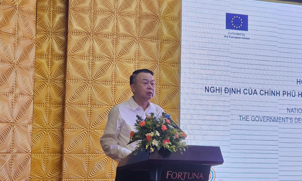 Ông Nguyễn Đức Chi, Thứ trưởng Tài chính phát biểu tại hội nghị