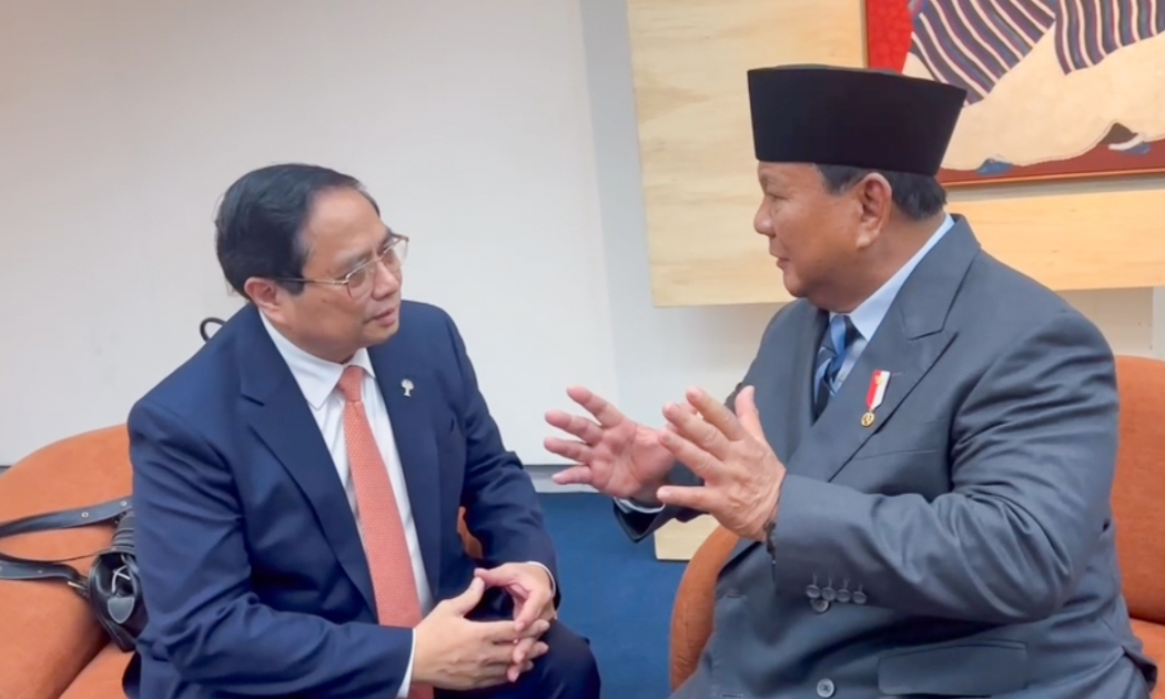 Thủ tướng Chính phủ Phạm Minh Chính gặp Tổng thống Indonesia Prabowo Subianto - Ảnh: VGP