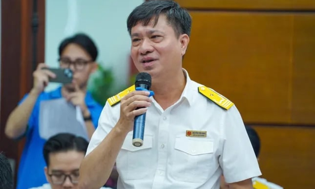 Ông Nguyễn Tiến Minh, Phó trưởng Thuế TP. Hà Nội phát biểu tại toạ đàm
