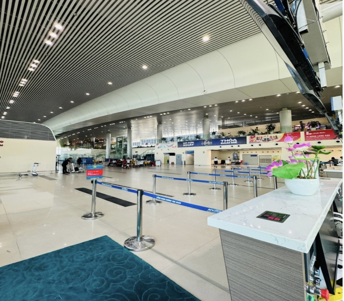 Khu vực mở rộng ga đi làm thủ tục cho hành khách