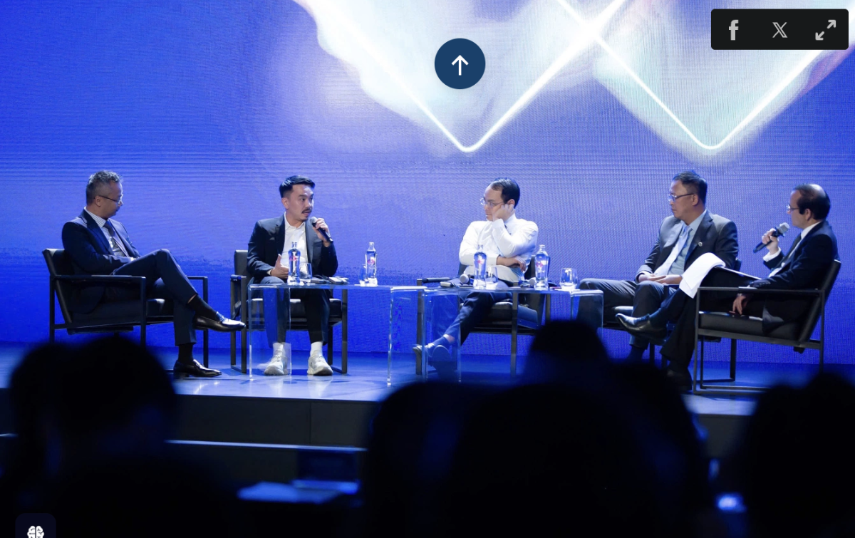 Ông Danny Le - Tổng giám đốc Masan Group (thứ 2 từ trái sang) phát biểu tại sự kiện.