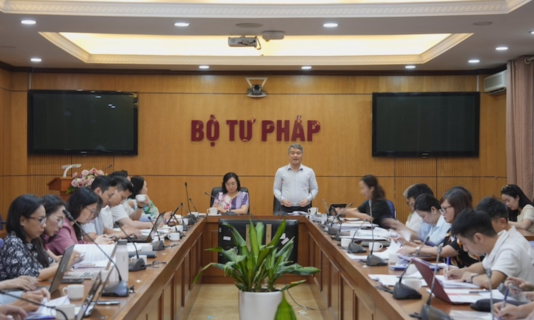 Quang cảnh phiên họp. Ảnh: MOJ.