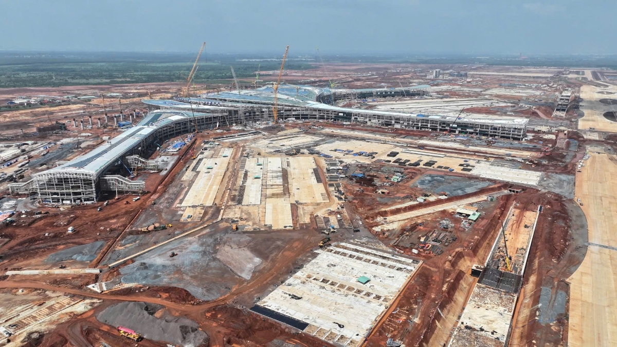 Đại công trường sân bay Long Thành - Ảnh: ACV.