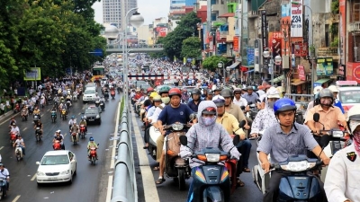 Fossil-fuel motorbikes will be banned in Hanoi’s inner city from July 2026