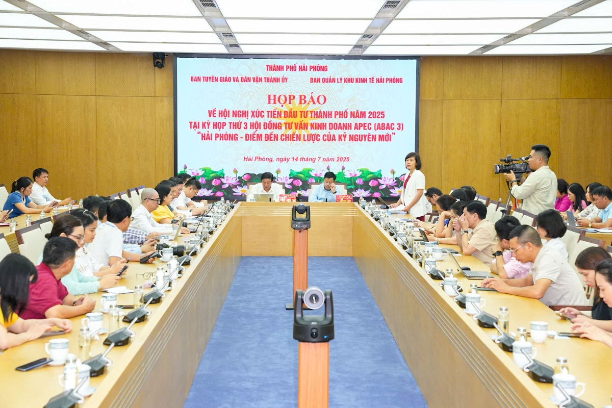 Hải Phòng đã tổ chức Họp báo thông tin về Hội nghị xúc tiến đầu tư năm 2025