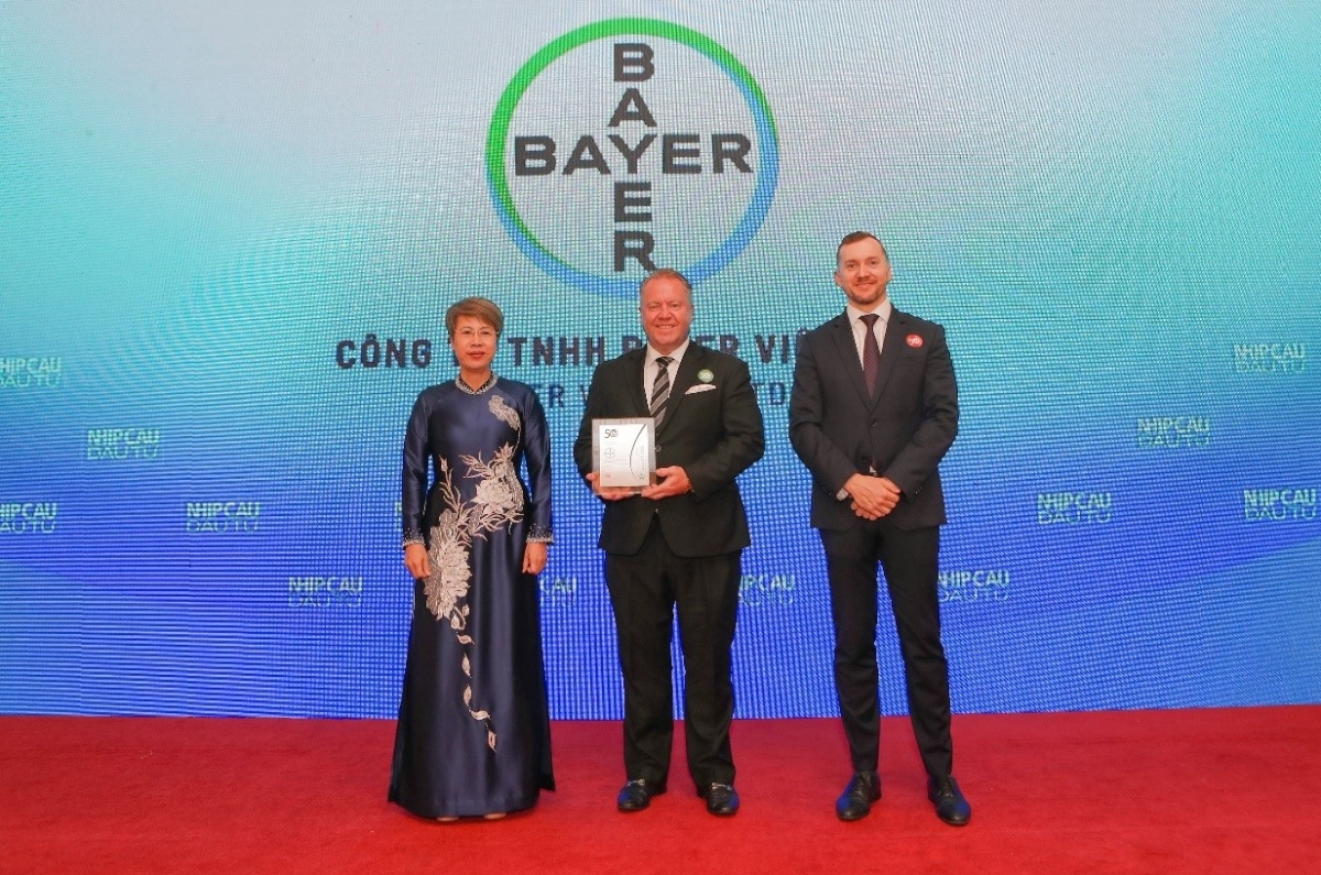 Bayer Việt Nam đã được vinh danh là trong những doanh nghiệp FDI tiên phong thực thi hiệu quả các mục tiêu ESG. Ảnh: NCĐT.