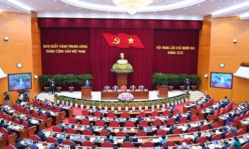 Ngày làm việc thứ hai và bế mạc Hội nghị lần thứ 12 Ban Chấp hành Trung ương Đảng khoá XIII
