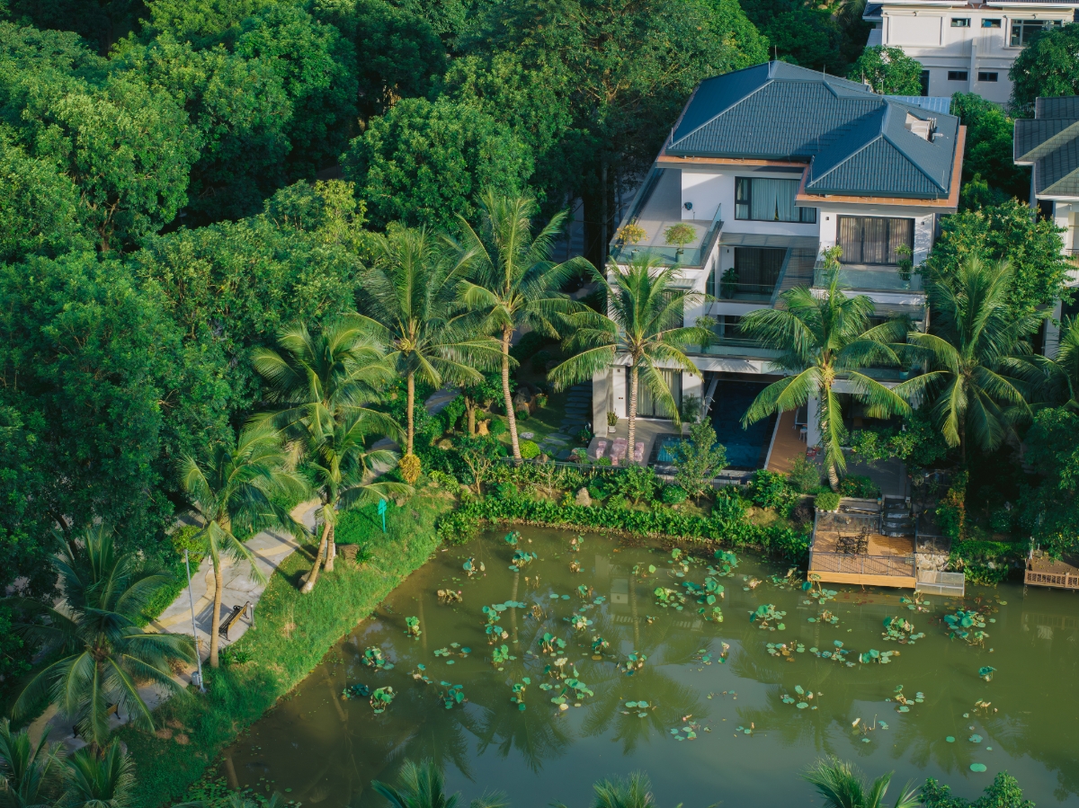 Một g&oacute;c biệt thự đảo Ecopark Hưng Y&ecirc;n.