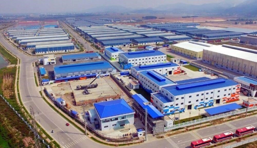 Khu công nghiệp Đình Trám nằm trên địa bàn phường Việt Yên. (Nguồn ảnh: internet).
