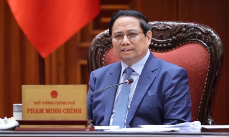 Thủ tướng Phạm Minh Chính phát biểu kết luận, cho ý kiến về từng nội dung - Ảnh: VGP.