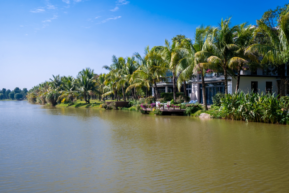 Một góc biệt thự đảo Ecopark Hưng Yên.