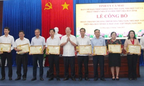 Cà Mau hoàn thành chương trình xóa nhà tạm, dột nát