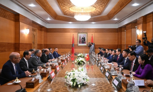 Chủ tịch Quốc hội Trần Thanh Mẫn hội đàm với lãnh đạo Nghị viện Morocco